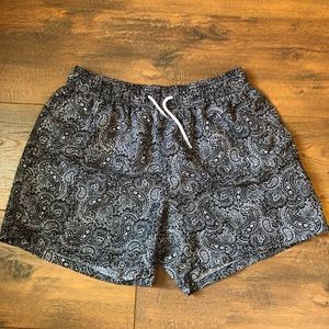 Topman Paisley Swim Trunks